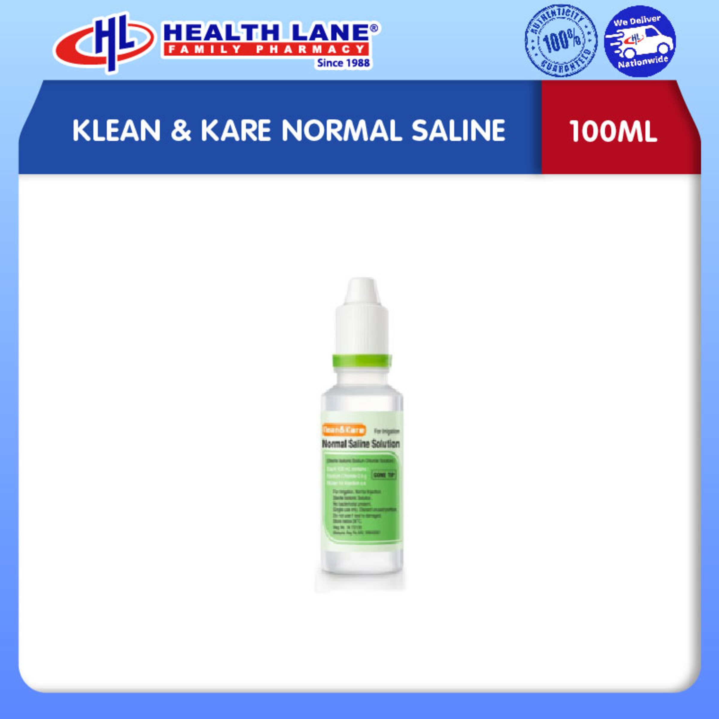 KLEAN & KARE NORMAL SALINE (100ML)